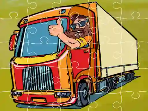 Permainan Semi Trucks Jigsaw talian