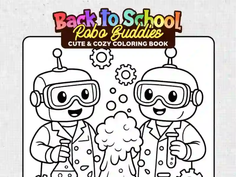 Permainan Back to School: Robot Coloring Book talian