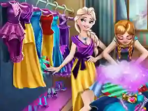 Permainan Ice Kingdom Wardrobe Cleaning talian