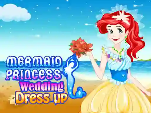 Permainan Mermaid princess wedding dress talian
