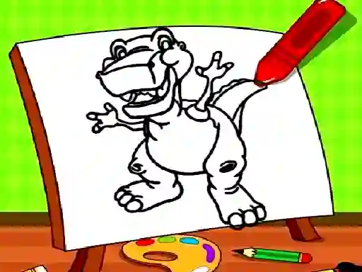 Permainan Easy Kids Coloring Dinosaur talian
