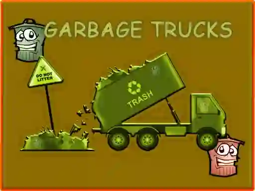 Permainan Garbage Trucks Hidden Trash Can talian