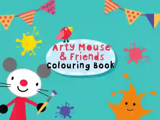 Permainan Arty Mouse & Friends Coloring Book talian