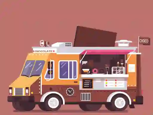 Permainan Food and Drink Trucks Memory talian