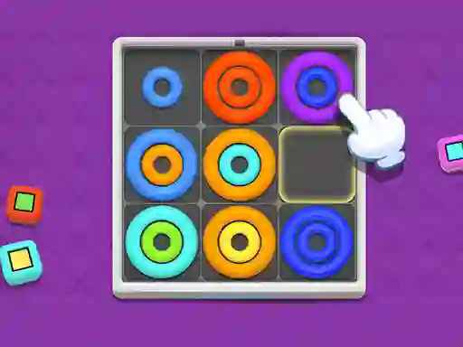 Permainan Neon Circles & Color Sort talian