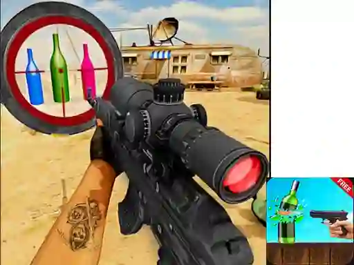 Permainan Sniper Bottle Shooting talian