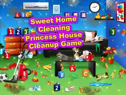 Permainan Sweet Home Cleaning: Princess House Cleanup Game talian