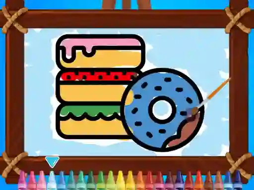 Permainan Kids Coloring Bakery talian