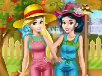 Permainan Princesses Working In the Garden talian