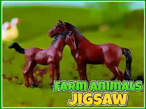 Permainan Farm Animals Jigsaw talian