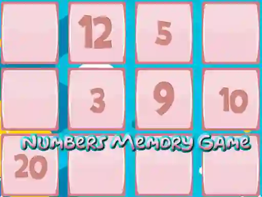 Permainan Memory Game With Numbers talian