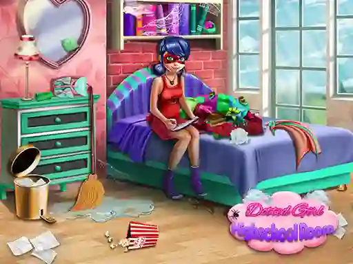 Permainan Dotted Girl: Highschool room talian
