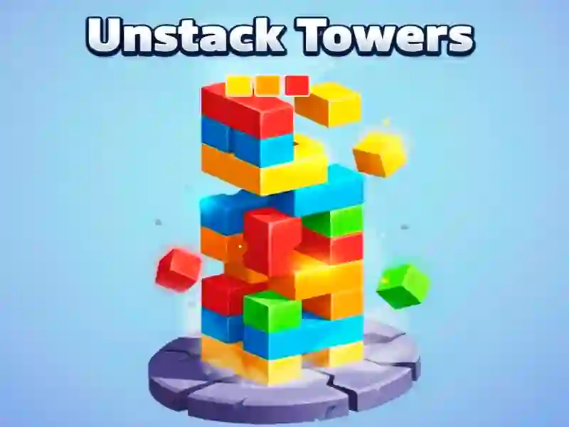 Permainan Unstack Towers talian