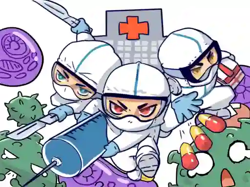 Permainan Against Coronavirus Puzzle talian