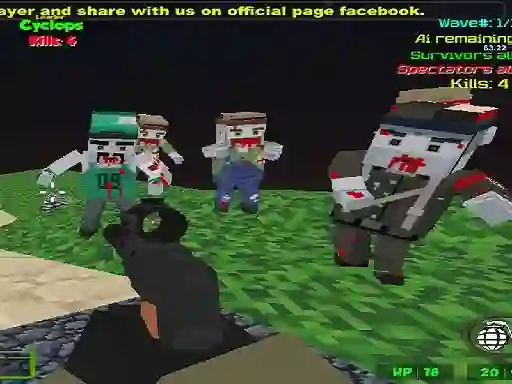 Permainan Blocky Combat SWAT Zombie Survival talian