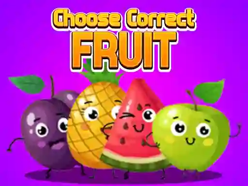 Permainan Choose Correct Fruit talian