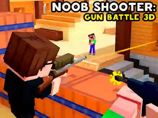 Permainan Noob Shooter: Gun Battle 3D talian