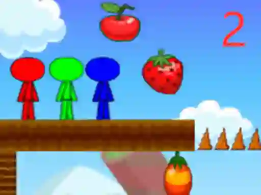 Permainan Stickman Bros In Fruit Island 2 talian