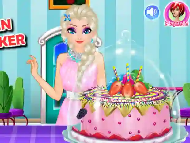 Permainan Ice queen royal baker talian