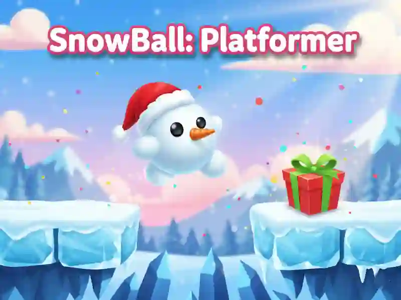 Permainan SnowBall: Platformer talian