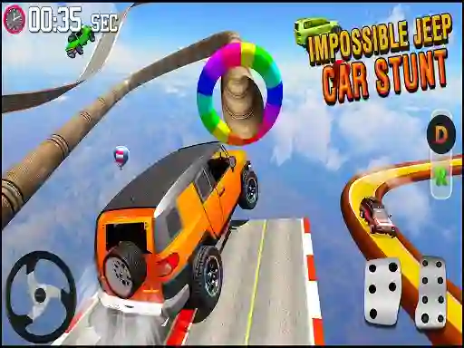 Permainan GT Jeep Impossible Mega Dangerous Track talian