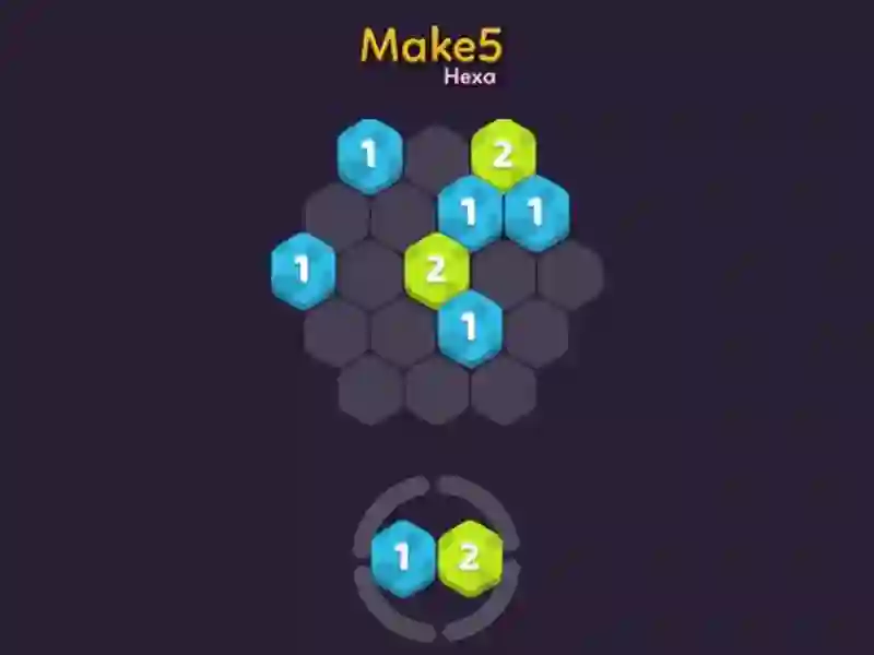 Permainan Make 5 Hexa talian
