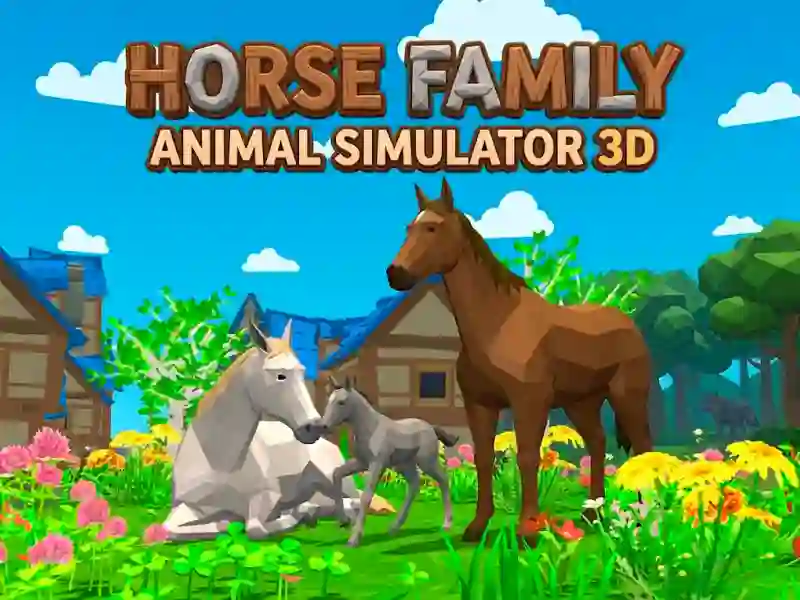 Permainan Horse Family Animal Simulator 3D talian