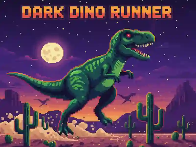Permainan Dark Dino Runner talian