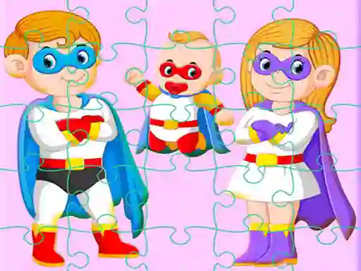 Permainan Super Hero Family Jigsaw talian