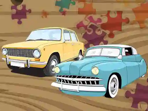 Permainan Old Timer Car Jigsaw talian