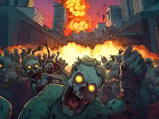 Permainan Zombie Siege.io talian