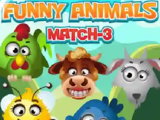 Permainan Funny Animals Match 3 talian
