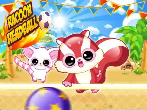 Permainan Racoon Headball talian