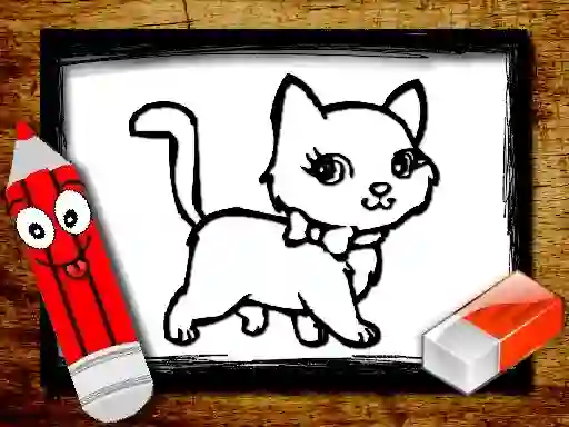 Permainan Back to School: Animals Coloring Book talian