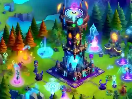 Permainan 2D Fantasy Tower Defence talian