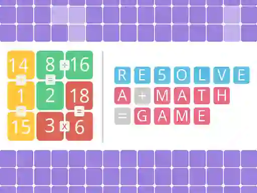 Permainan Resolve a math game talian
