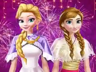 Permainan Ellie and Annie New Year Eve Party talian