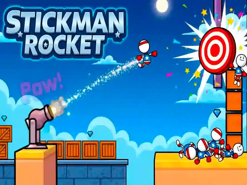 Permainan Stickman Rocket talian