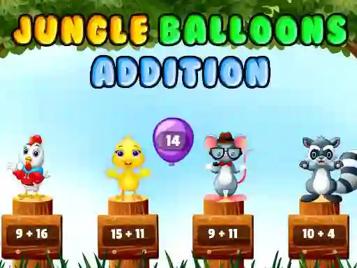 Permainan Jungle Balloons Addition talian