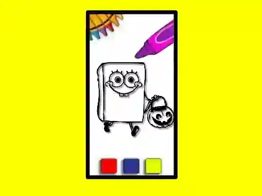 Permainan SpobgeBob Halloween Coloring Book talian