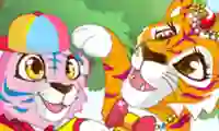 Permainan Mommy and Baby Tiger talian