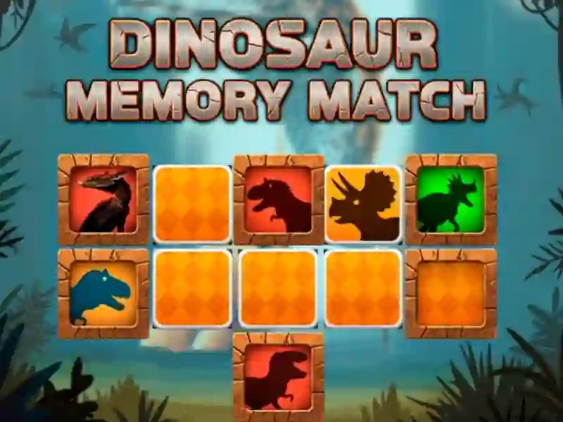 Permainan Dinosaur Memory Match talian