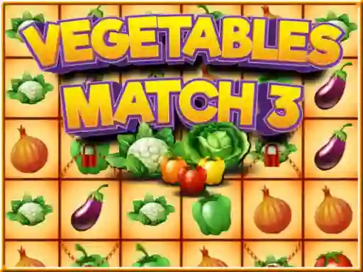 Permainan Vegetables match 3 talian