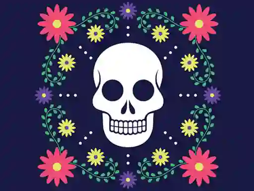 Permainan Colorful Skull Jigsaw talian