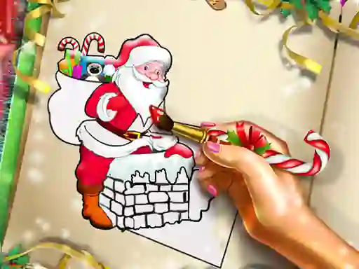 Permainan Santa Christmas Coloring talian