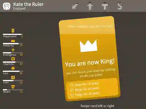 Permainan Kings Card Decisions talian