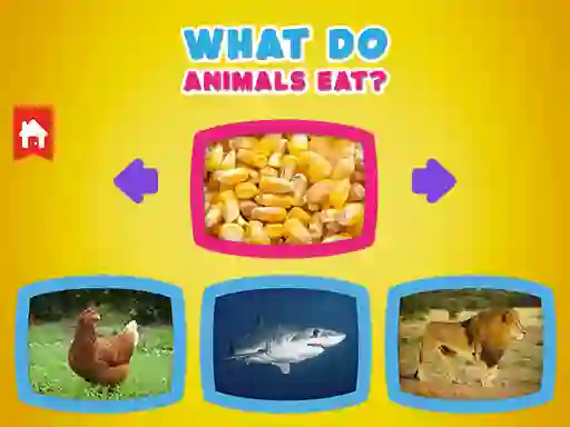 Permainan What Do Animals Eat? talian