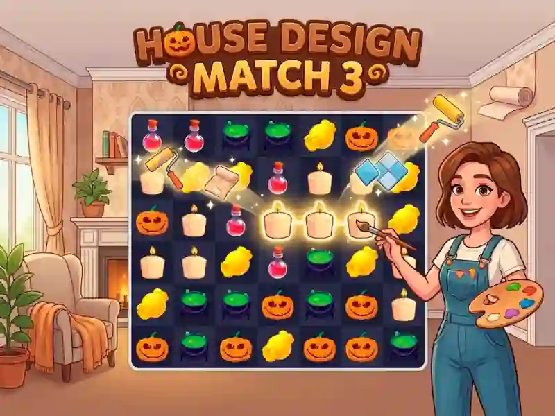 Permainan House Design Match 3 talian