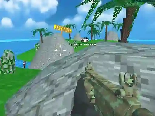 Permainan Blocky Combat SWAT Desert Storm Zombie talian