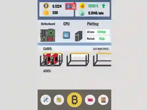 Permainan Bitcoin Clicker talian